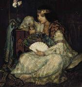 Emile Bernard A Seated Oriental Beauty oil painting artist
